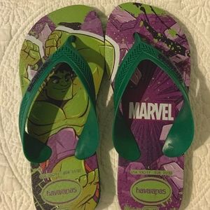 Boys Hulk Havaianas Flip Flops